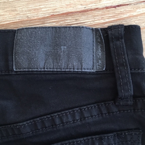 JOES JEANS Black THE SKINNY Faux Leather Tuxedo - Picture 3 of 5